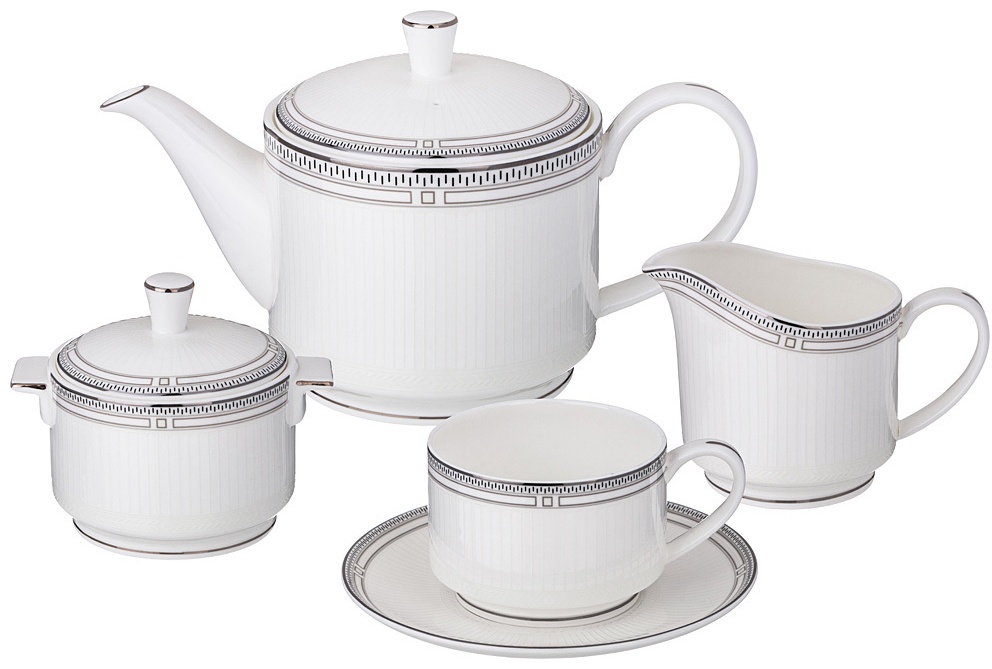 Сервиз на 6 персон Арти М Грей, предметов: 15, чайный, фарфор