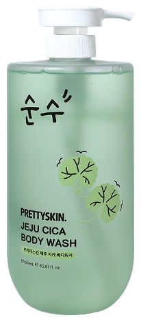Pretty Skin Jeju Cica Body Wash гель 1000 мл