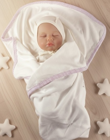 Полотенце Ozlem bebe 80x85 см, хлопок, 1 шт,