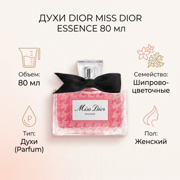 Dior Miss Dior Essence духи PARFUM 80 мл, для женщин