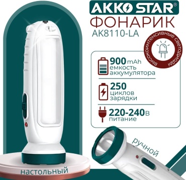 AKKO STAR AK-8110LA кемпинговый белый