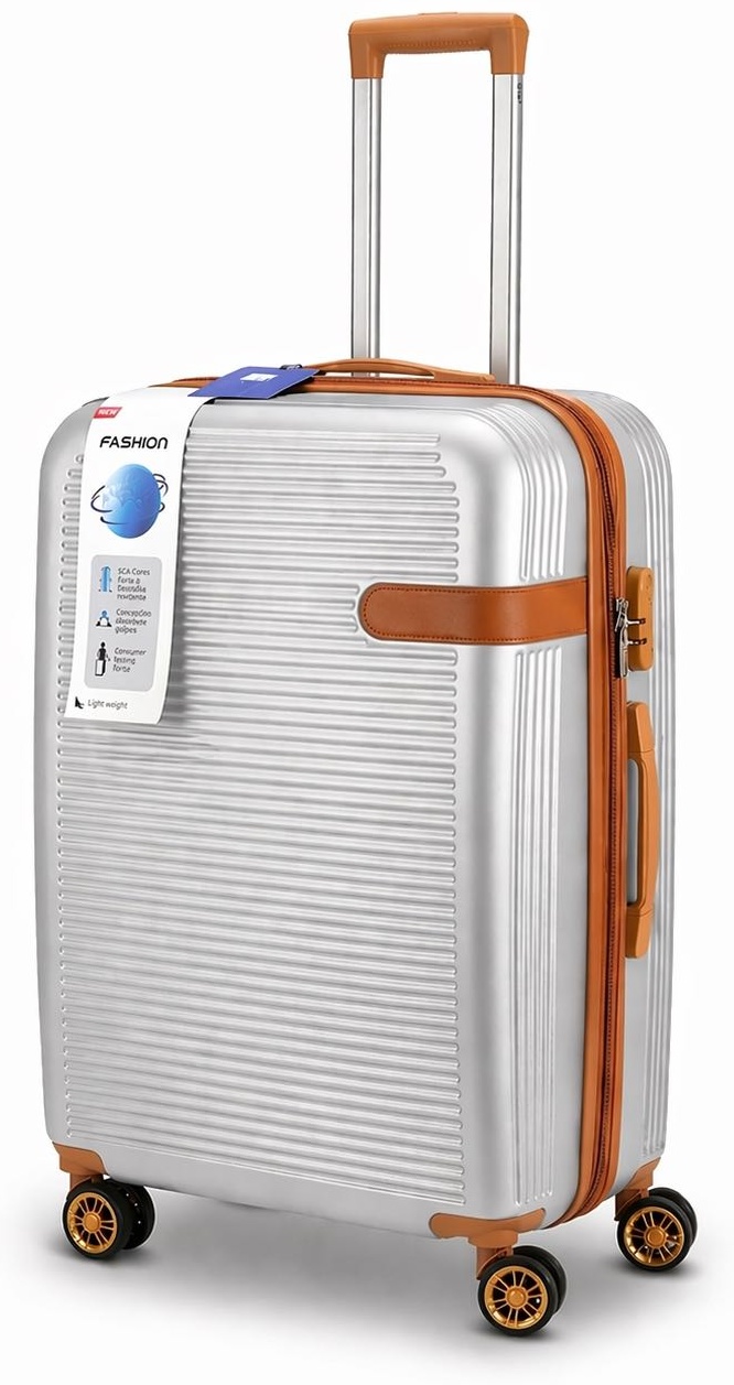 Чемодан SANDYK 001# ABS-пластик 120 л серебристый