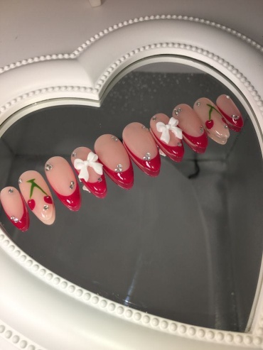 107beauty накладные ногти Вишенки 10 шт
