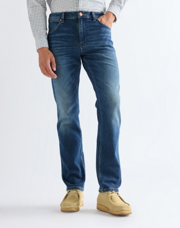 Джинсы прямые Wrangler синий