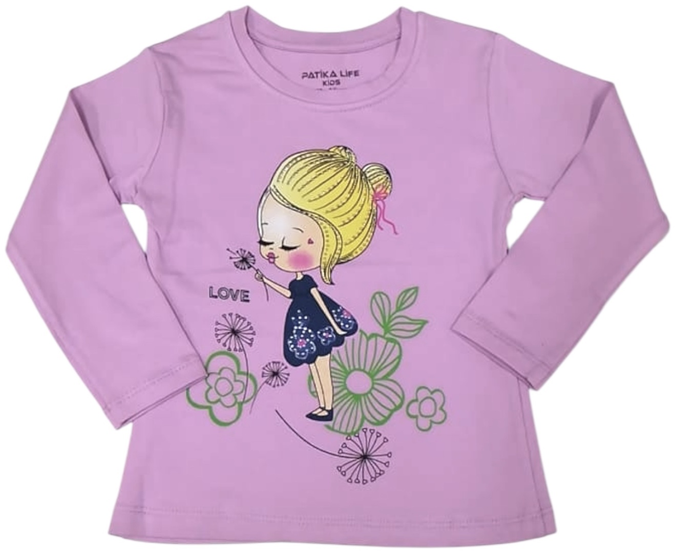 Лонгслив Patika life kids сиреневый