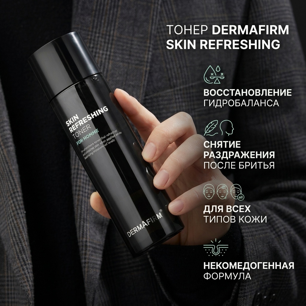 DERMAFIRM тонер Skin Refrshing Toner for Homme 150 мл