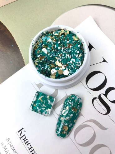 IBDI Nails глиттер CONFETTY MIX Wood 1 шт