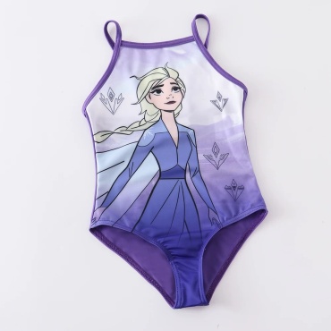 Слитный купальник Frozen фиолетовый