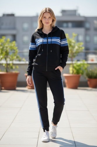 Костюм повседневный FASHION черный, синий