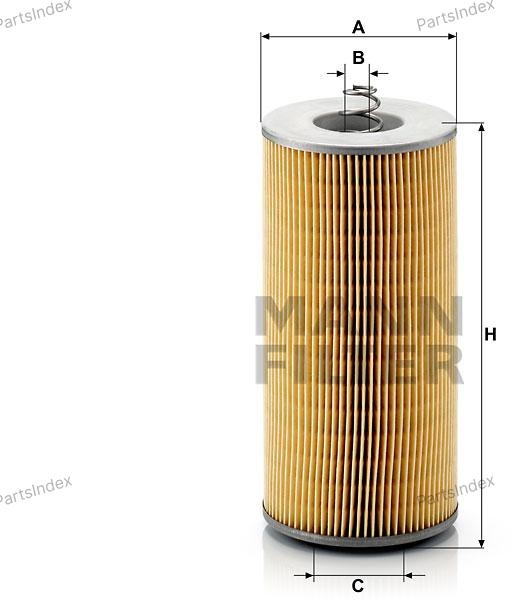 MANN FILTER Фильтр Масляный Двигателя H121102X