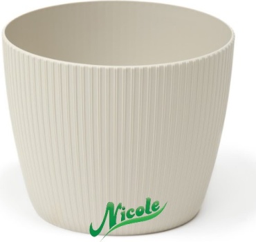 Горшок для дома, для улицы, для балкона Nicole 5.2 л, пластик