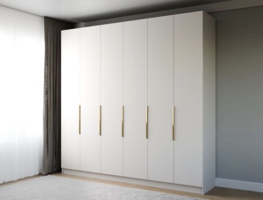 Распашной шкаф SHIMA HOME Распошной шкаф для одежды, 240x240х50 см, белый