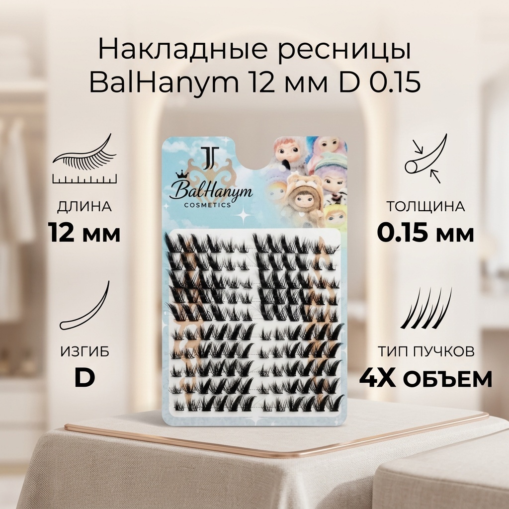 BalHanym накладные D 0.15 мм черный 12 мм