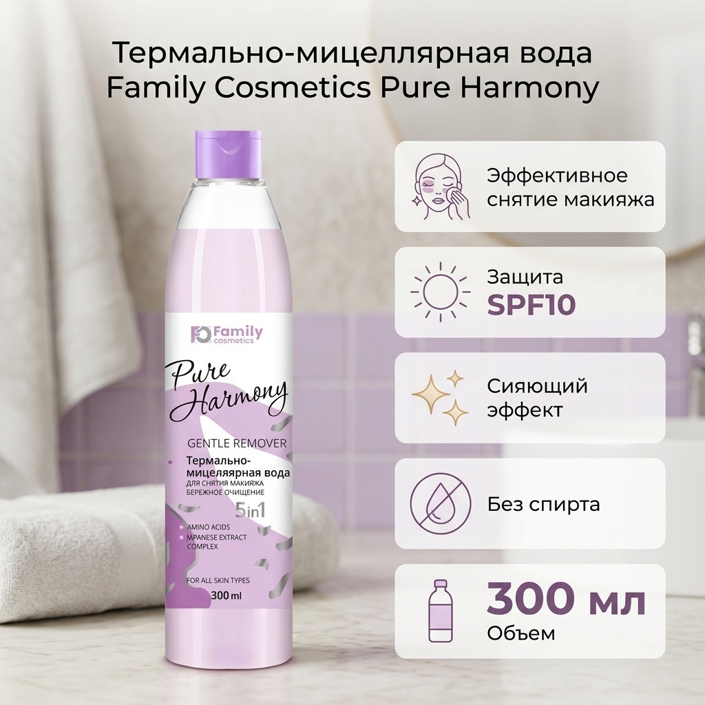 Family Cosmetics термальная вода Мицеллярная вода 300 мл