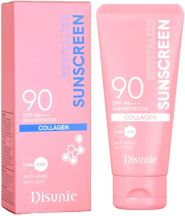Disunie крем Солнцезащитный крем Collagen Revitalize Sunscreen с очень высоким фактором защиты SPF 90 PA+++ для лица 60 мл