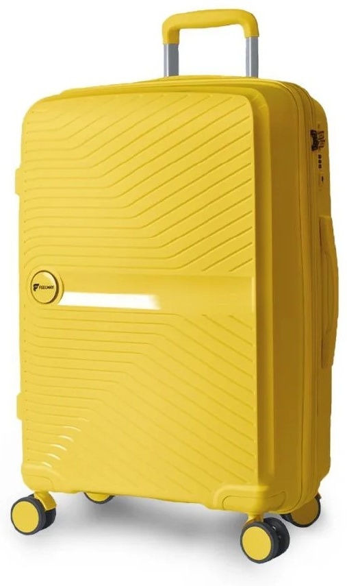 Чемодан FEELWAY FeelWay полипропилен 127 л желтый