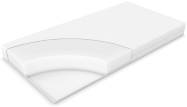 Детский матрас Polini kids Basic Natur 90x200x12 см, беспружинный, микрофибра