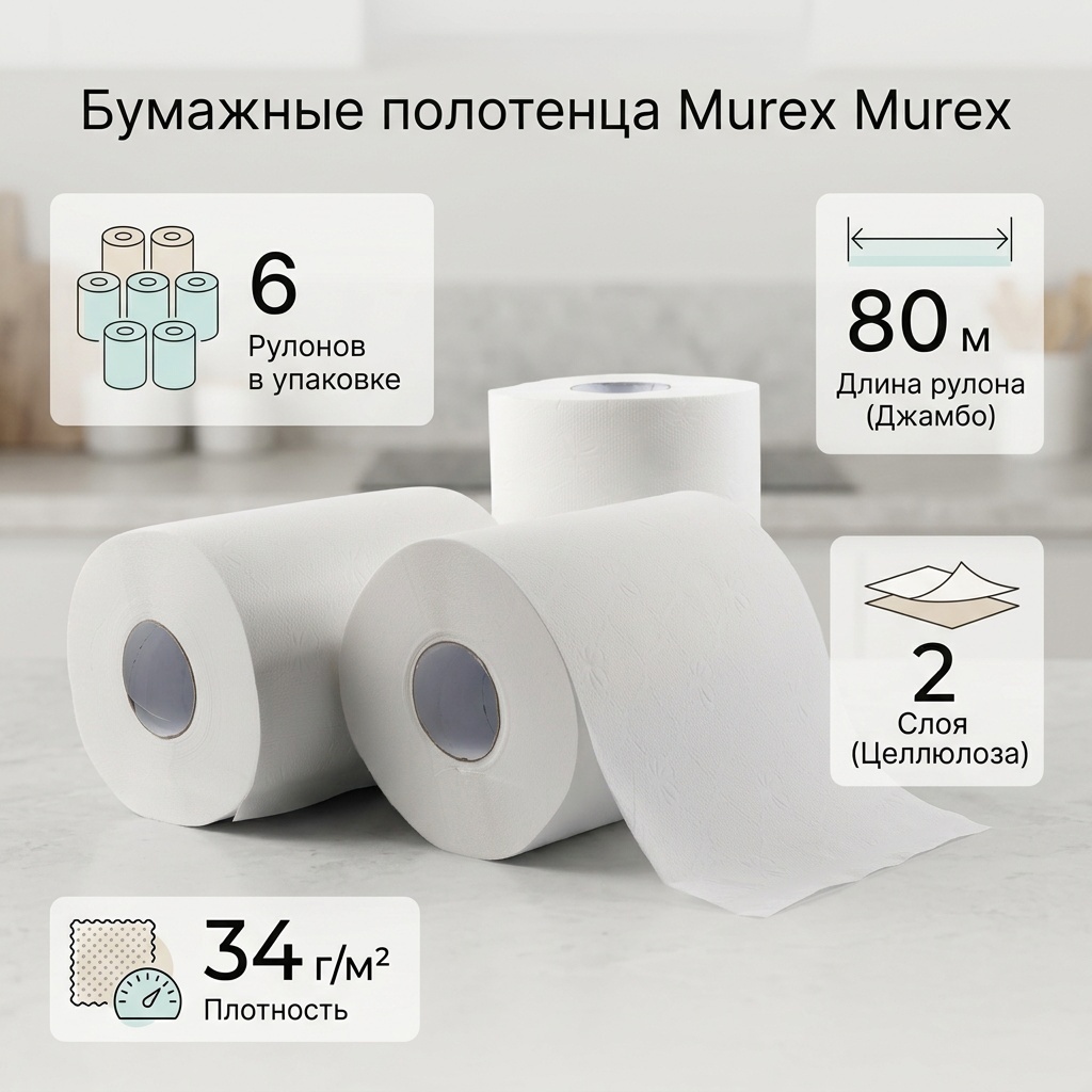 Бумажные полотенца Murex Murex 6 шт