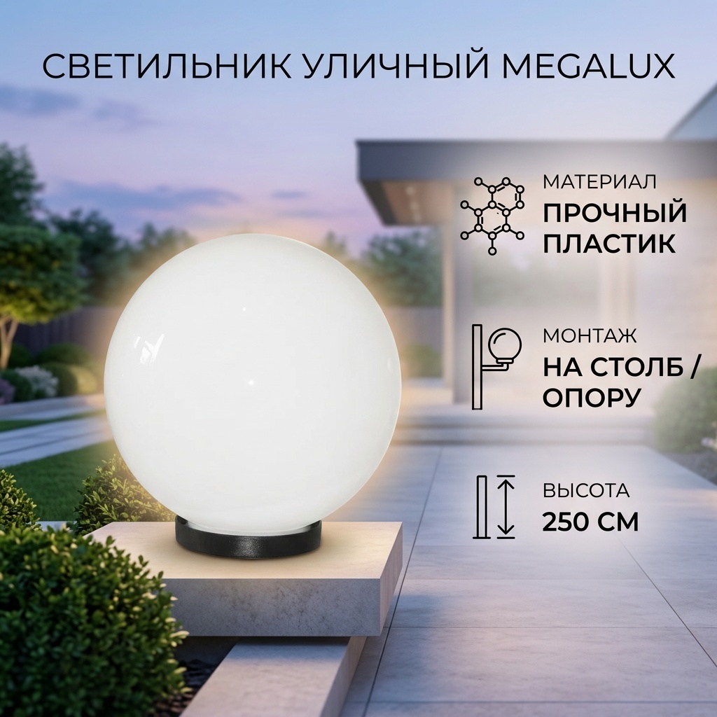 Уличный светильник наземный Megalux 250 см