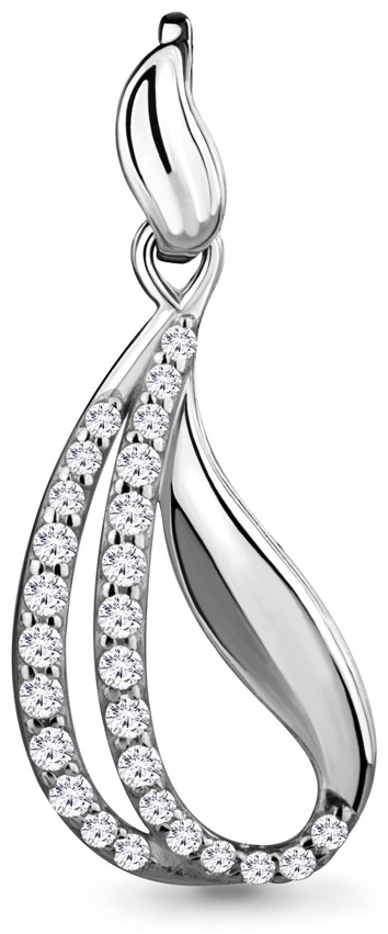 Подвеска AQUAMARINE 627631 вес 0.97 г серебро, фианит
