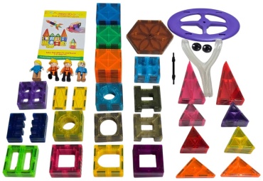 Конструктор Игрушки Со Склада Magnetic Tiles 3D Intelligence Toy MT-MBR, деталей 129 шт