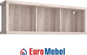 Полка Euromebel Джаз, 00059185, 120х23.9x38.4 см, светло-коричневый