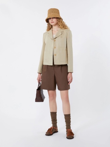 Классические шорты Max Mara темно-коричневый