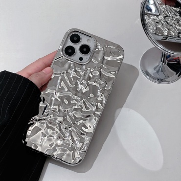 Чехол A-case для Apple iPhone 16 Pro серебряный