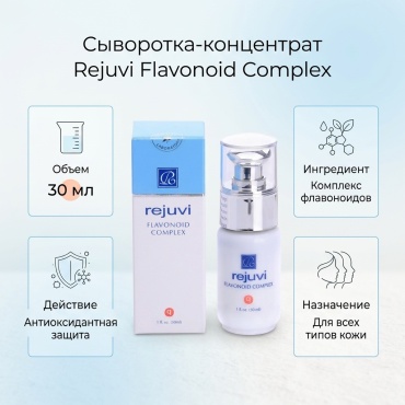 Rejuvi сыворотка-концентрат Flavonoid Complex для лица 30 мл