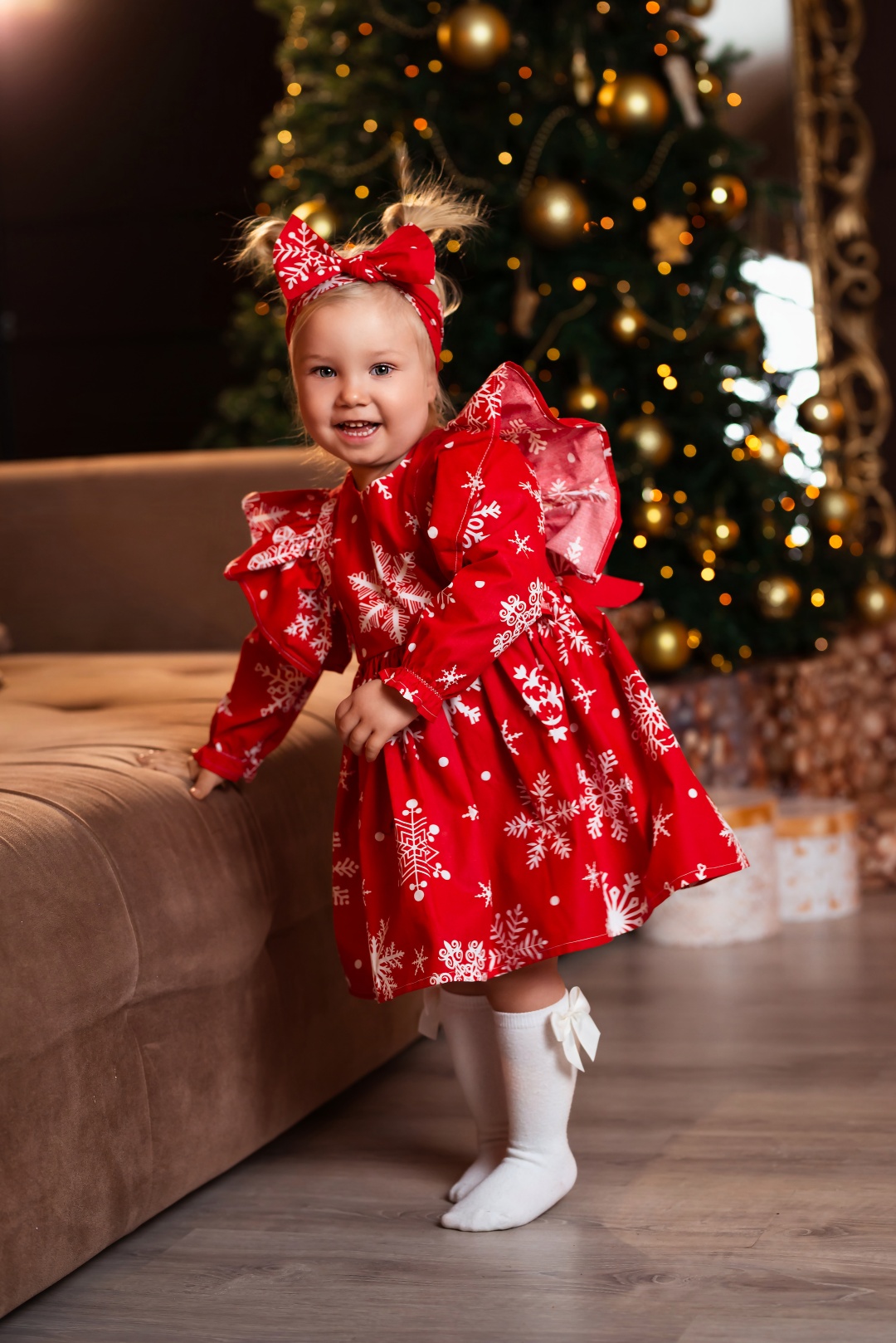 Нарядное платье 24kids красный