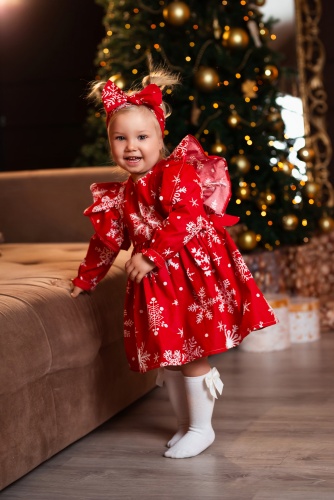 Нарядное платье 24kids красный