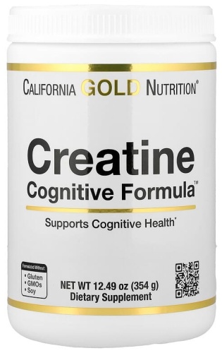 Креатин California Gold Nutrition Creatine Cognitive Formula, креатин, 354 г нейтральный 354 г