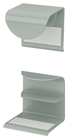 Ручка-кнопка IKEA DRAGSMARK, алюминий, 304 мм, хаки