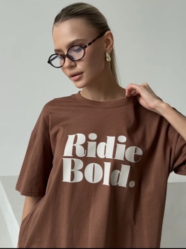 Футболка AZHARA Ridic Bold. коричневый