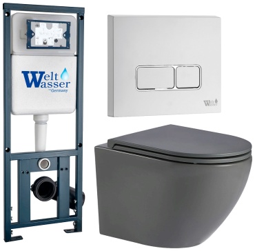 WeltWasser унитаз с инсталляцией MM41073, санфаянс