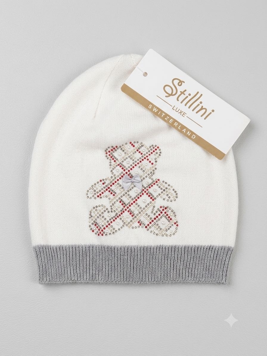 Шапка Stillini Aww 50081 белый, серый 52, 54, 56