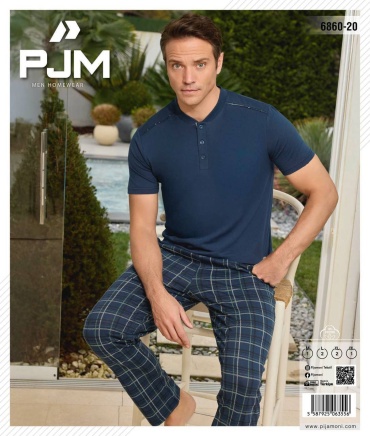 Пижама PJM HomeWear темно-голубой
