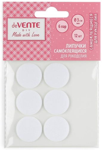 Липучки для рукоделия deVente 8000409 d=3см