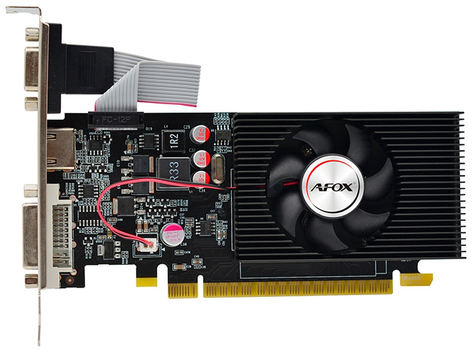 Видеокарта AFOX GT730 2GB D3 LP Single Fan 2 Гб