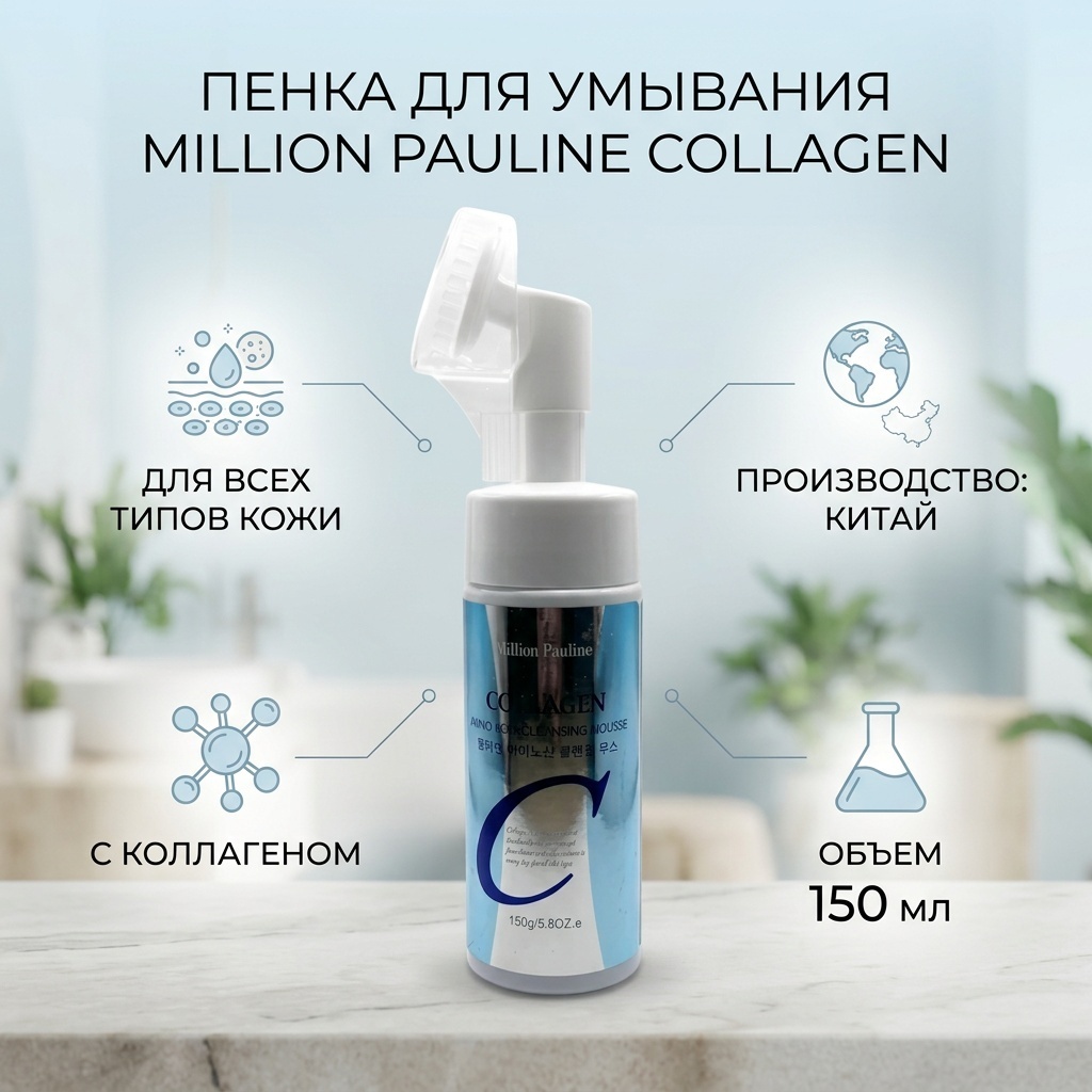 Million Pauline Collagen пенка 150 г