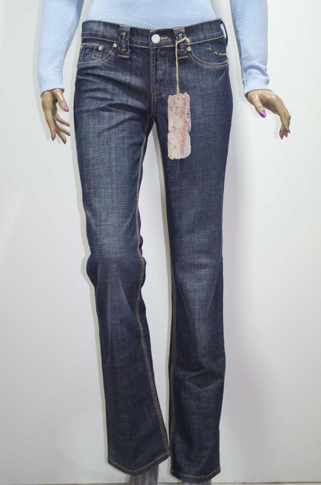 Джинсы прямые WHITNEY JEANS серый
