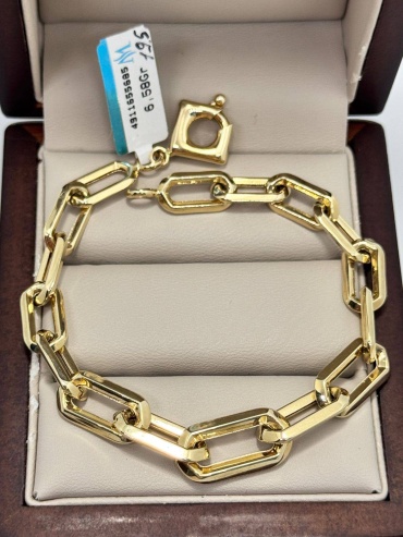 DARI GOLD 35656 длина 19 см, вес 6.58 г золото, плетение якорное