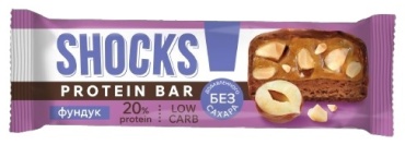 FitnesShock батончик Protein Bar фундук 1 шт