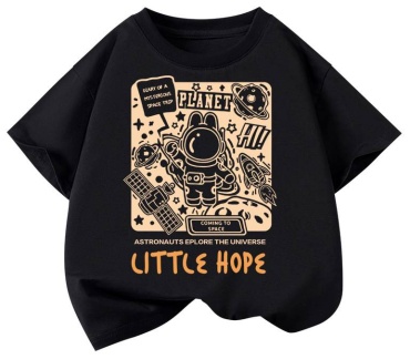 Футболка Little Angels Little Hope Planet черный, золотистый