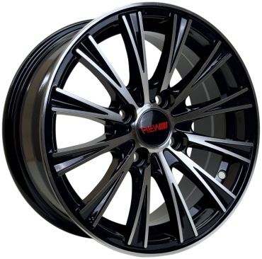 Wheels 1064DD 6x14/4x100 D67.1 ET35 4 диска черный, хром