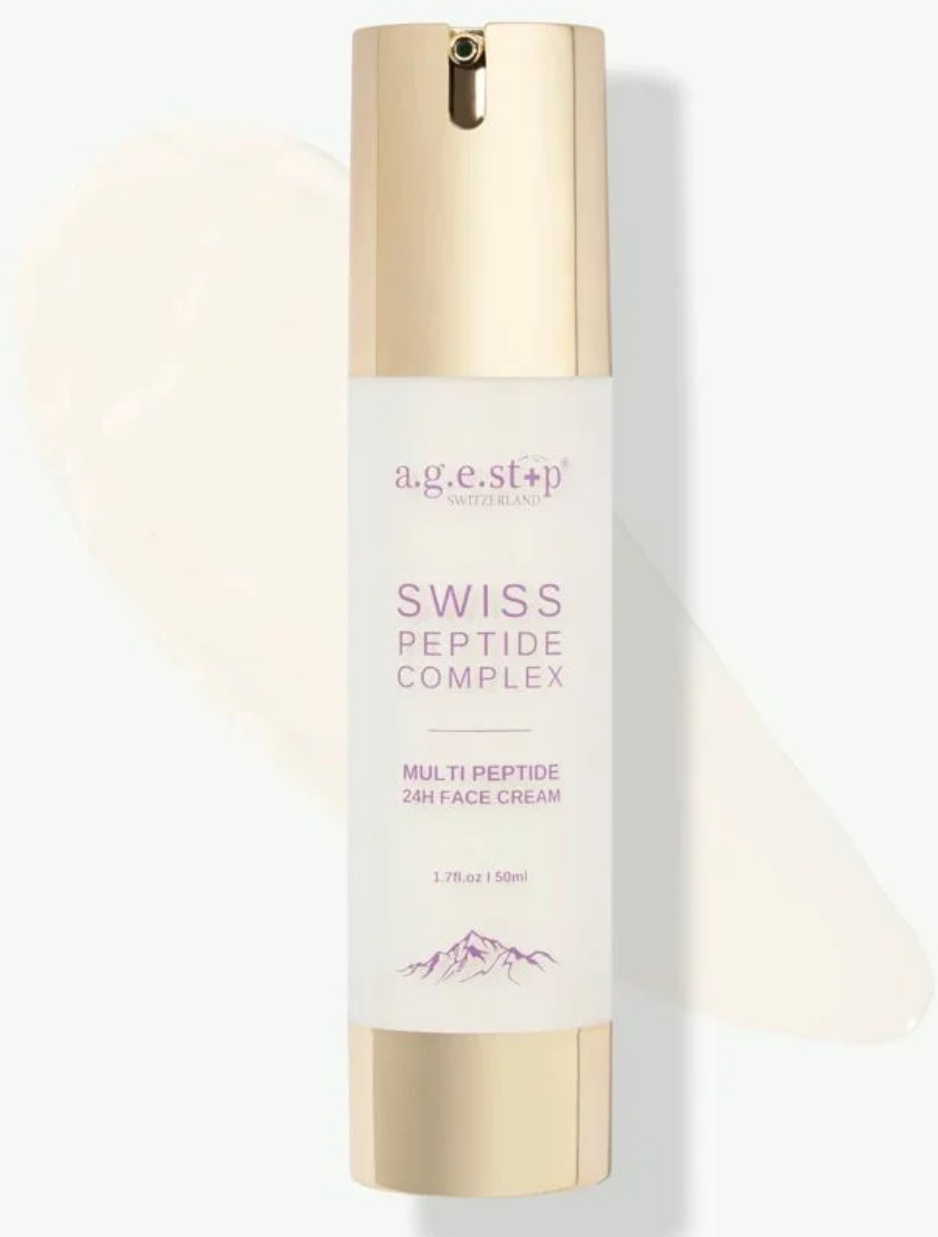 AGEStop Switzerland крем Swiss Peptide Complex Multi Peptide 24h для лица, для области вокруг глаз, для зоны декольте 50 мл