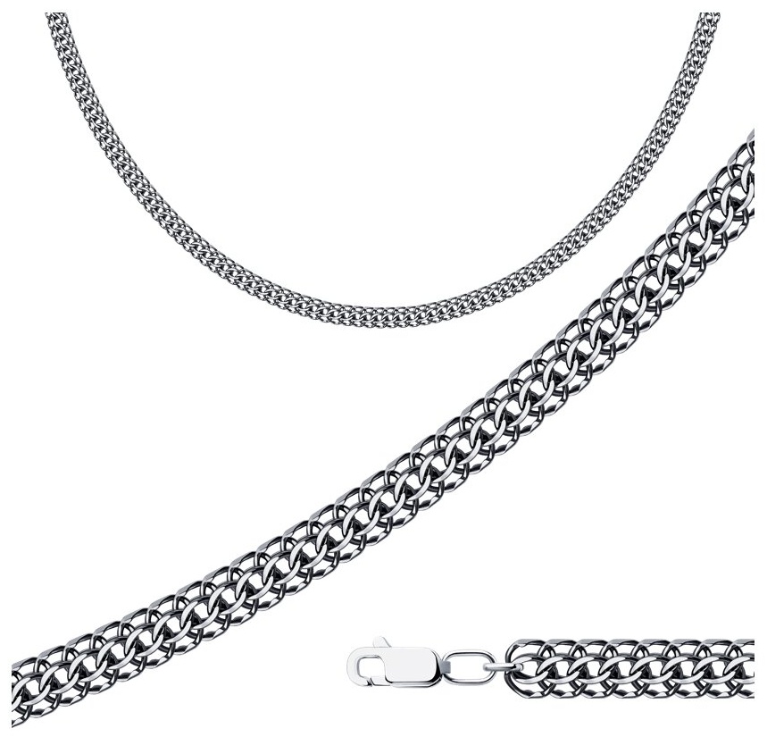 Diamant V62272 длина 50 см, вес 29.02 г серебро, плетение питон