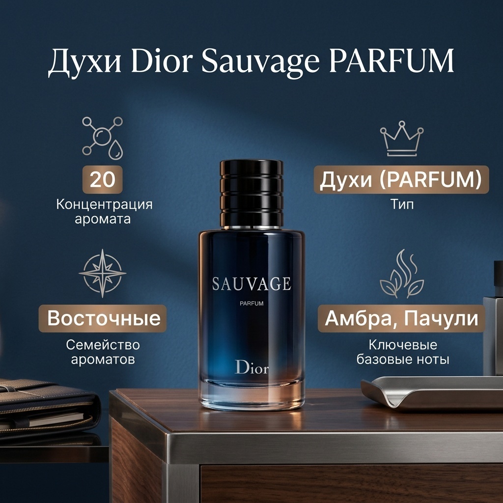 Dior Sauvage духи PARFUM 60 мл, для мужчин