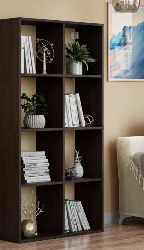 Стеллаж напольный Добрый Свет Лофт 453795736, 71x25x140 см, темно-коричневый