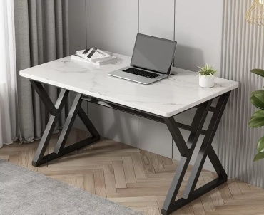 Стол компьютерный Home, 120х60x75 см, черный, белый